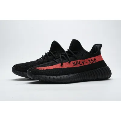AH Adidas Yeezy Boost 350 V2 Core Black/Red Real Boost 02
