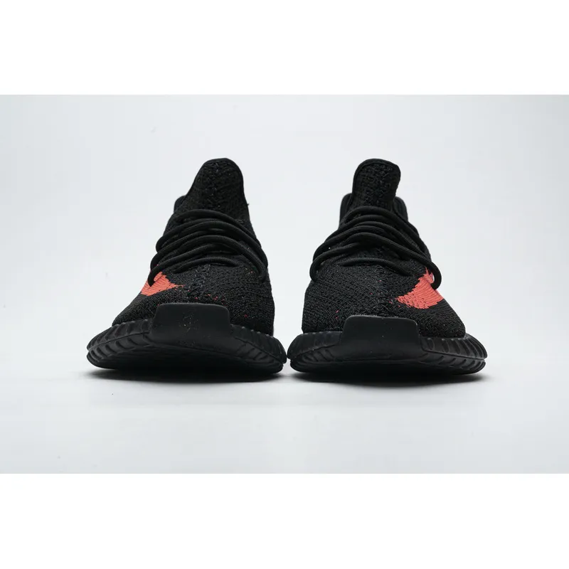 AH Adidas Yeezy Boost 350 V2 Core Black/Red Real Boost