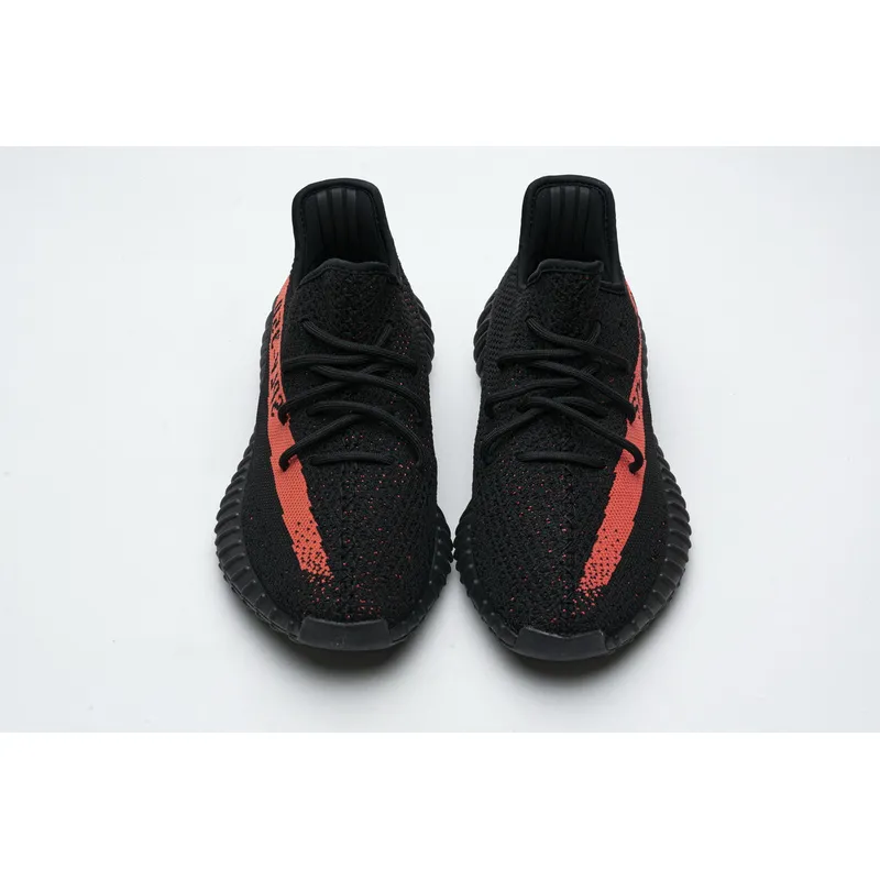 AH Adidas Yeezy Boost 350 V2 Core Black/Red Real Boost