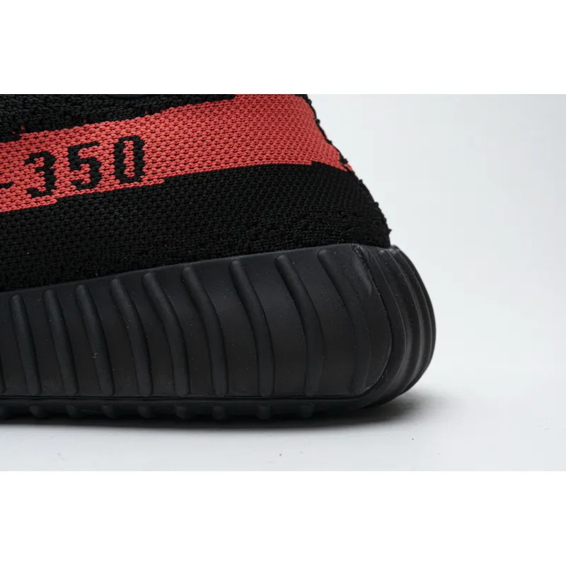 AH Adidas Yeezy Boost 350 V2 Core Black/Red Real Boost