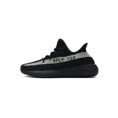 AH Adidas Yeezy Boost 350 V2 Core Black/White Real Boost 01