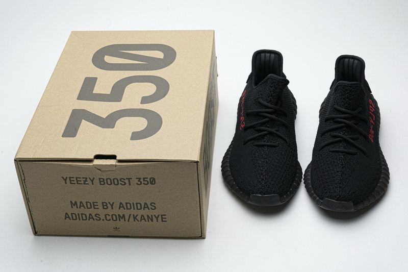 AH Adidas Yeezy Boost 350 V2 Black/Red Real Boost