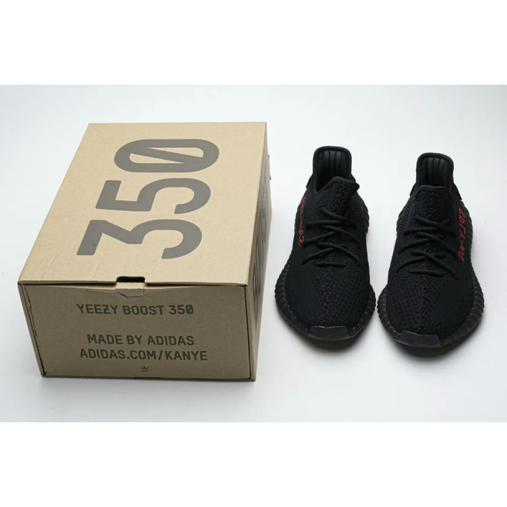 AH Adidas Yeezy Boost 350 V2 Black/Red Real Boost