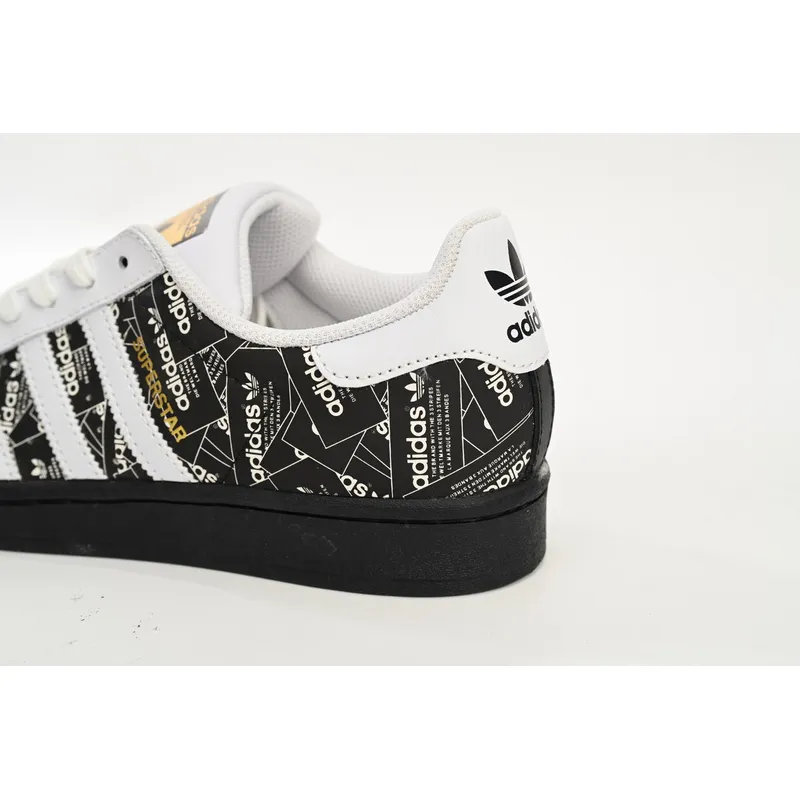  Adidas Superstar Shoes White Black Black Bright White