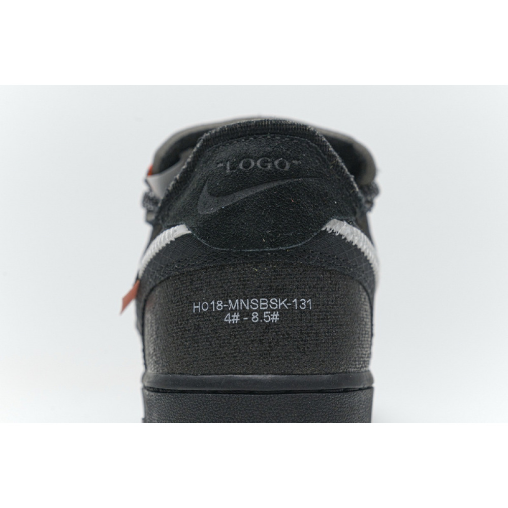 GB OFF White X Air Force 1 Low Black