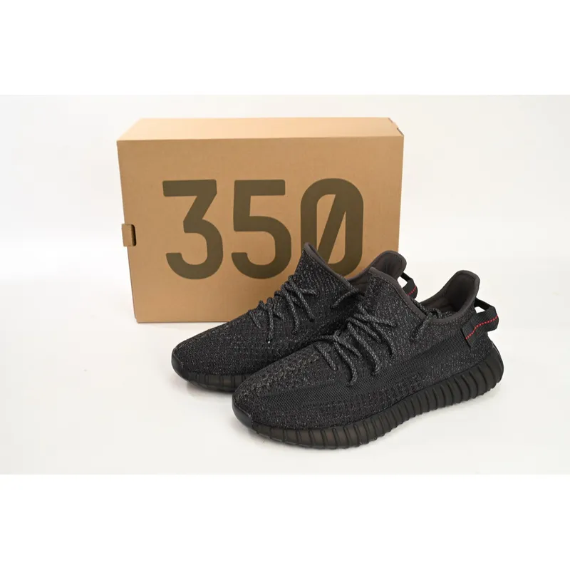 HK Adidas Yeezy Boost 350 V2 Static Black Reflective 