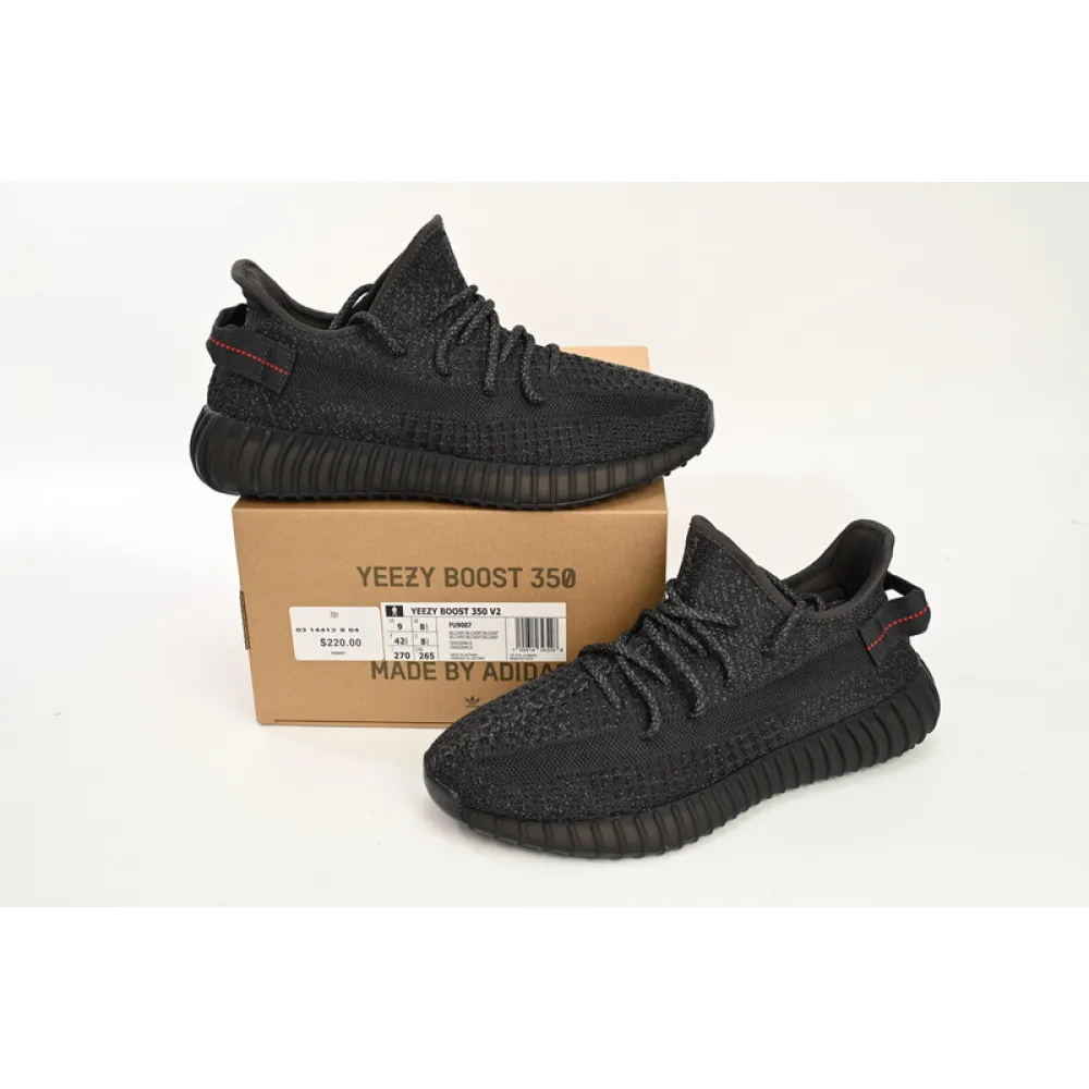 HK Adidas Yeezy Boost 350 V2 Static Black Reflective 