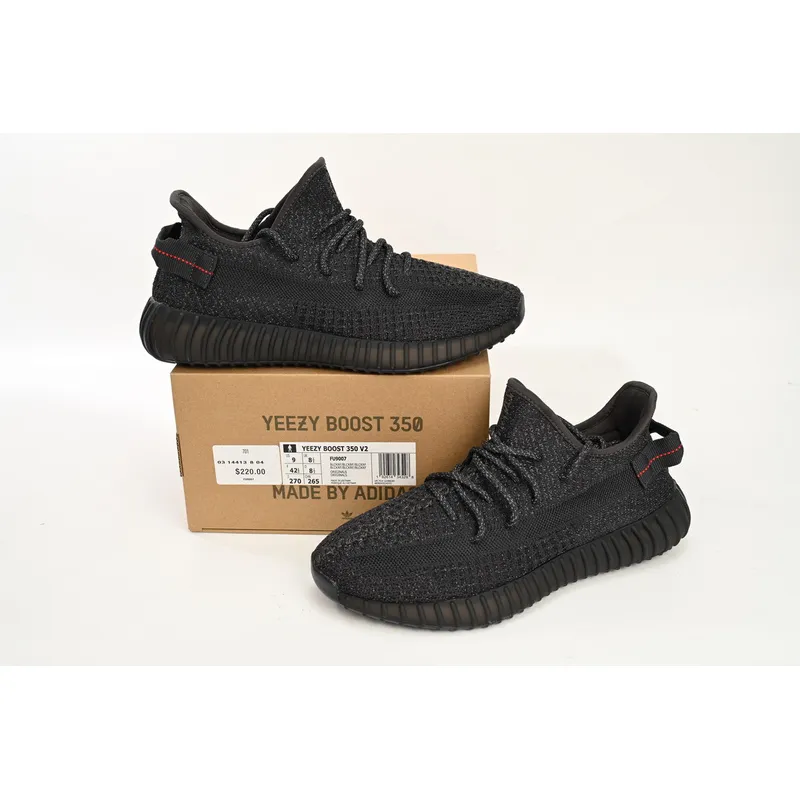 HK Adidas Yeezy Boost 350 V2 Static Black Reflective 