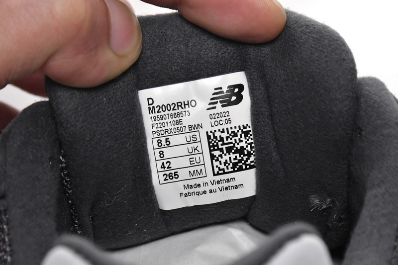 New Balance 2002R Grey Black