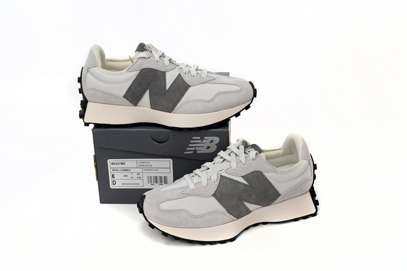 New Balance 327 Grey, White and Black