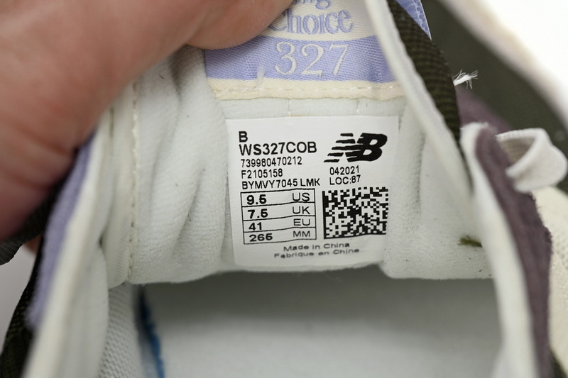 New Balance 327 Purplish Green