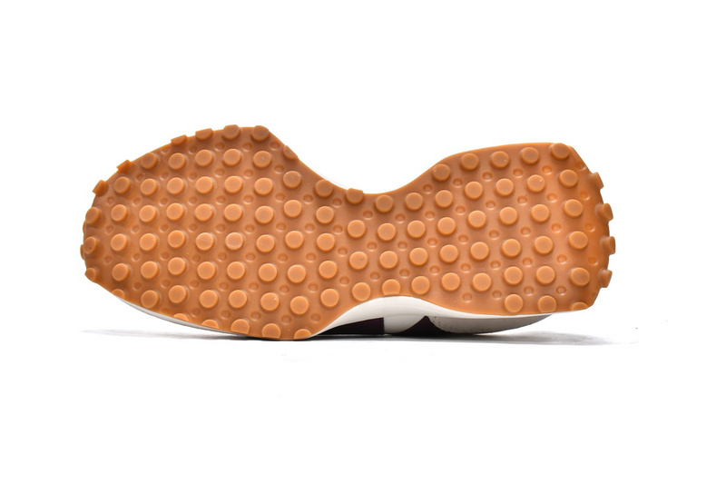 New Balance 327 White Dark Red