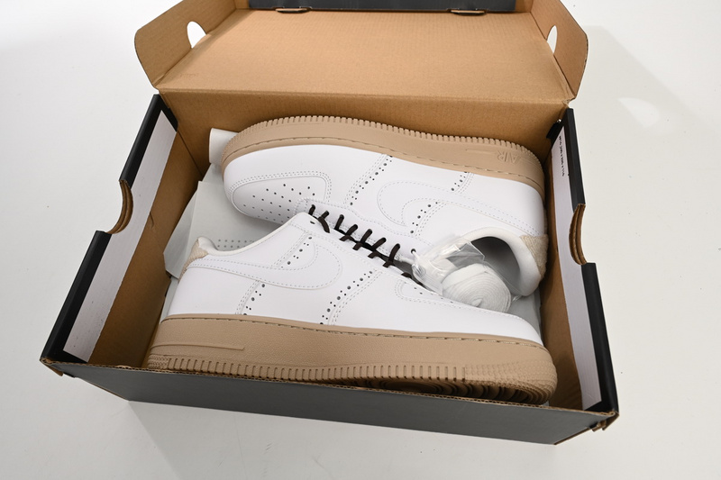 QF  Nike Air Force 1 Low White Light Drown