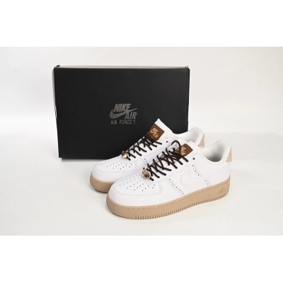 QF  Nike Air Force 1 Low White Light Drown 02