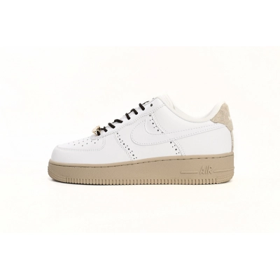QF  Nike Air Force 1 Low White Light Drown 01