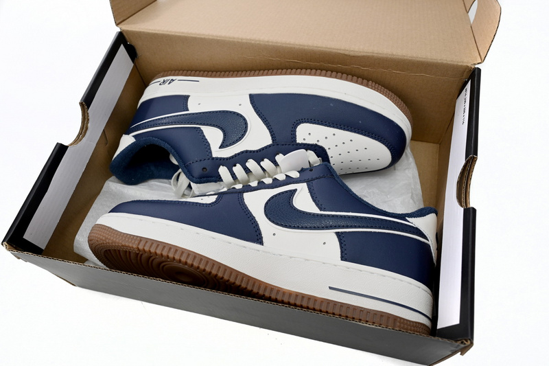 QF Nike Air Force 1 Low “College Pack” Midnight Navy Gum Medium Brown