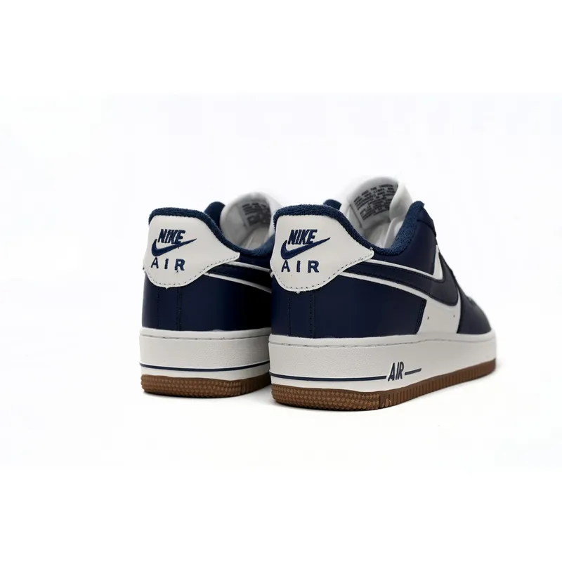 QF Nike Air Force 1 Low “College Pack” Midnight Navy Gum Medium Brown