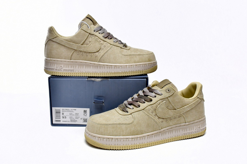 QF Nike Air Force 1 Low NAI-KE Tan
