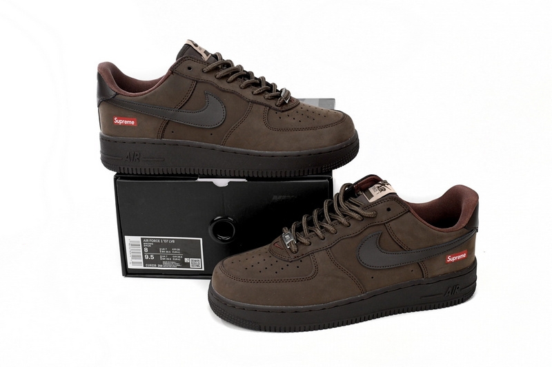 QF Supreme x Air Force 1 Low Brown