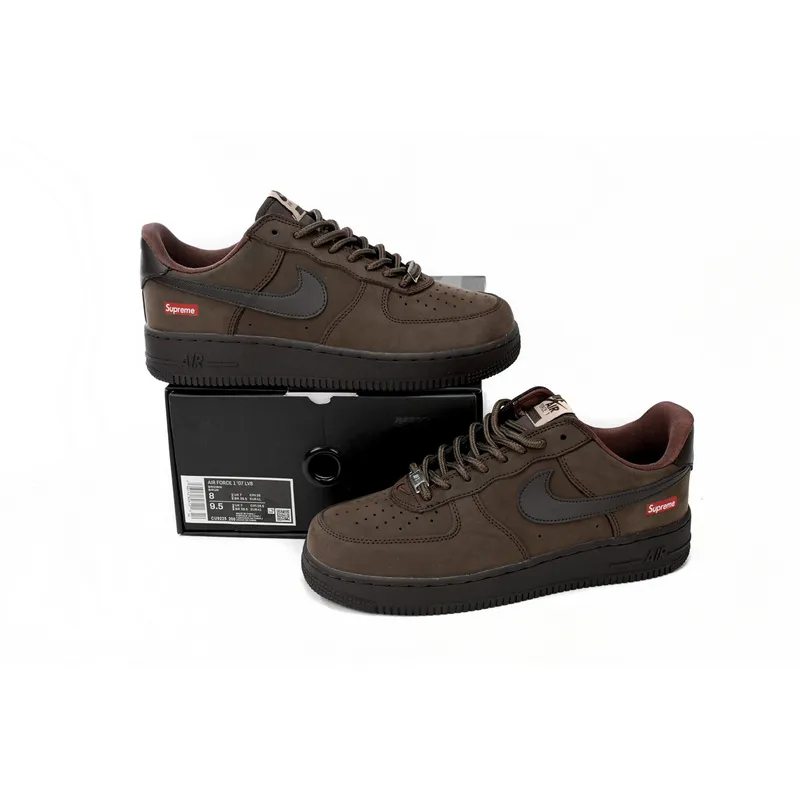 QF Supreme x Air Force 1 Low Brown