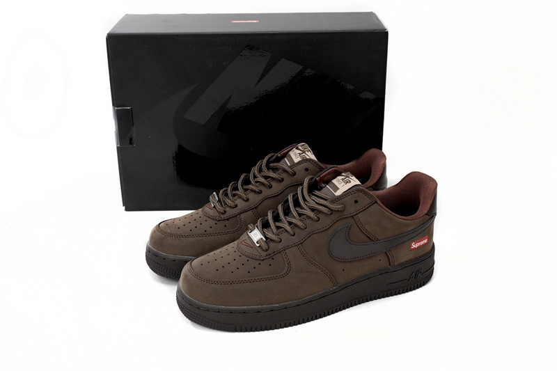 QF Supreme x Air Force 1 Low Brown
