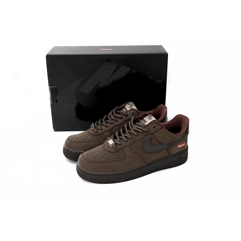 QF Supreme x Air Force 1 Low Brown