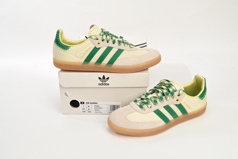 Wales Bonner x Adidas Originals Samba Vegan White Green