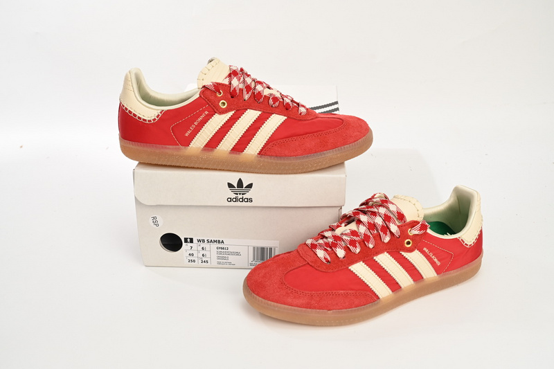 Wales Bonner x adidas Originals SAMBA White Red