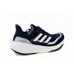 Adidas Ultra Boost 2023 LIGHT Black And White Blue and white bars