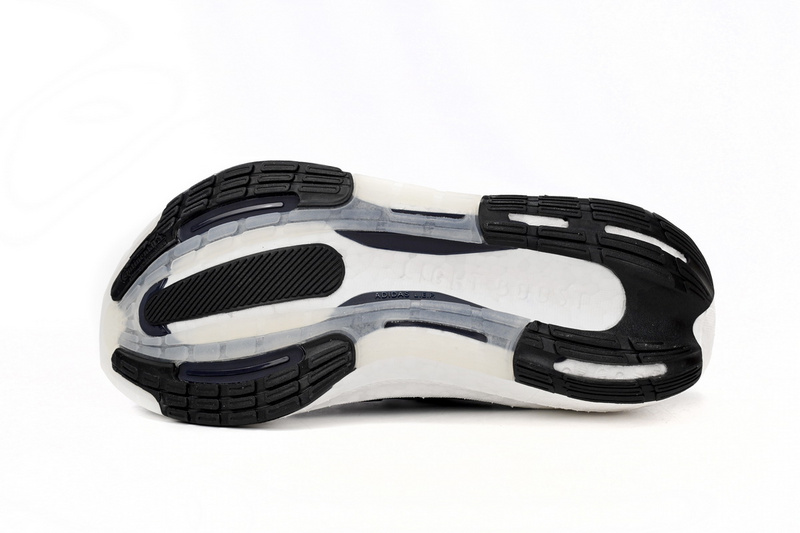 Adidas Ultra Boost 2023 LIGHT Black And White Blue and white bars