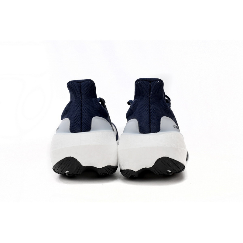 Adidas Ultra Boost 2023 LIGHT Black And White Blue and white bars