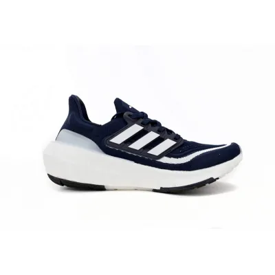 Adidas Ultra Boost 2023 LIGHT Black And White Blue and white bars 02