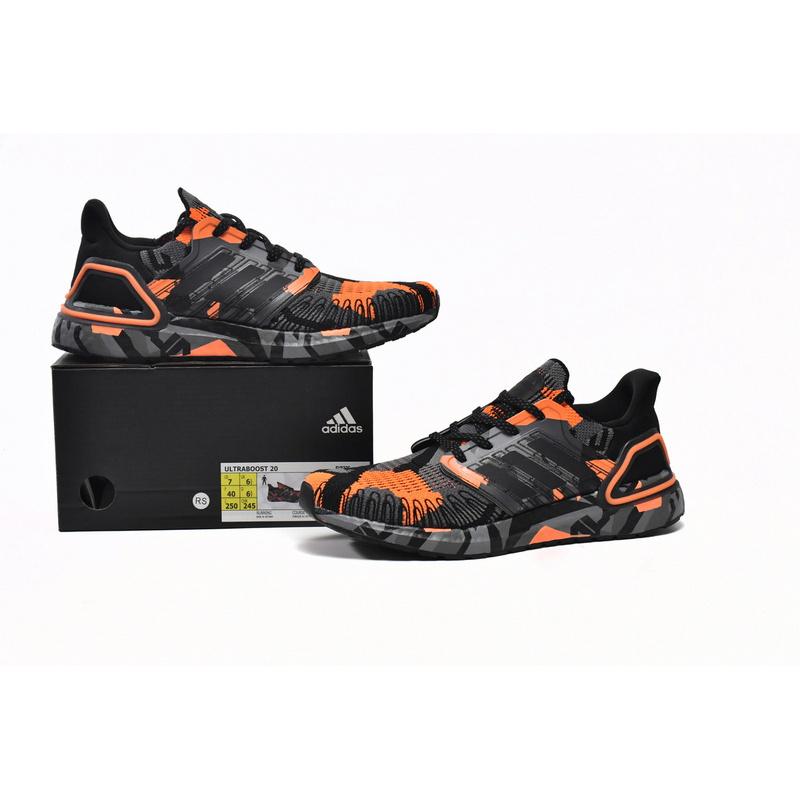 Adidas Ultra Boost 20 Black Signal Orange