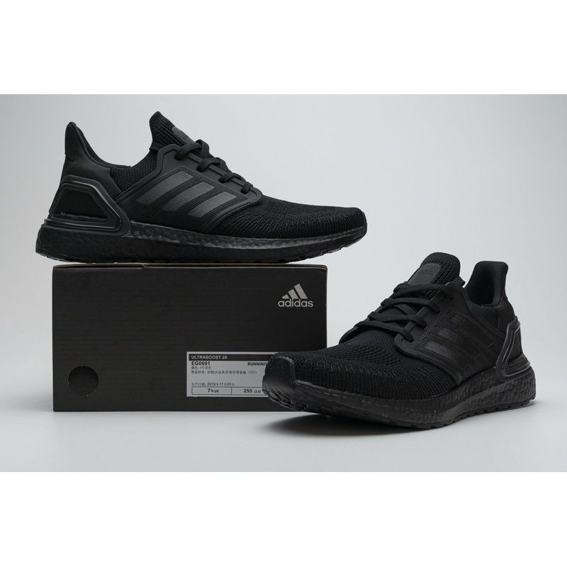 Adidas Ultra BOOST 20 CONSORTIUM Triple Black Real Boost