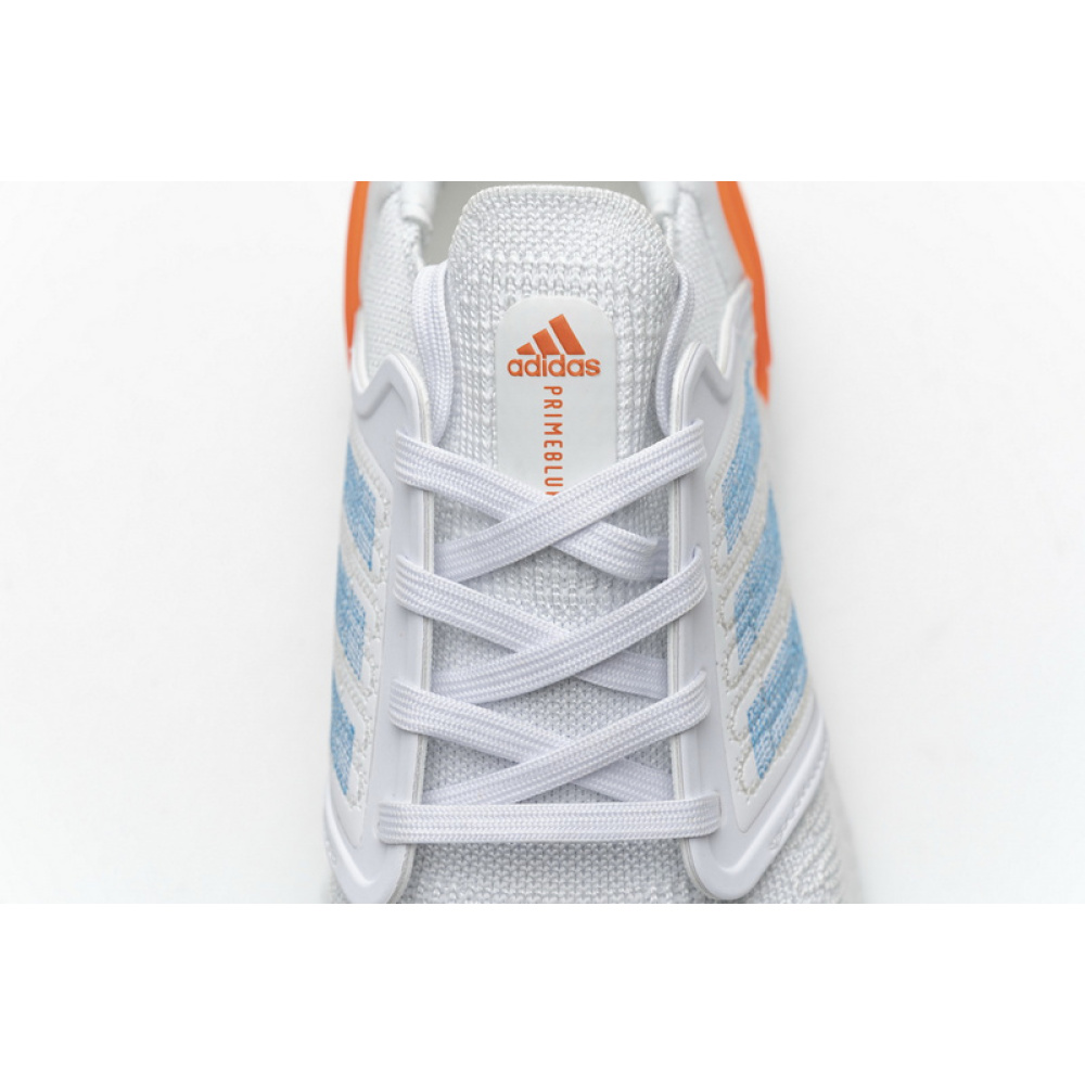 Adidas Ultra BOOST 20 Primeblue White Blue Orange