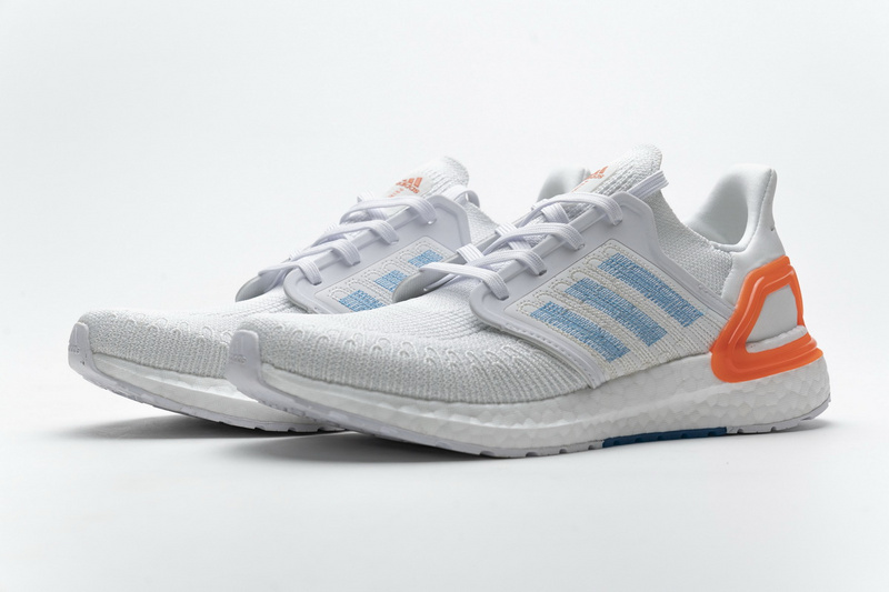 Adidas Ultra BOOST 20 Primeblue White Blue Orange