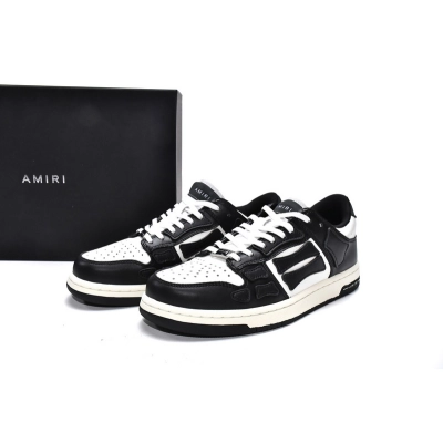 AMIRI Skel Top Low Black White 02