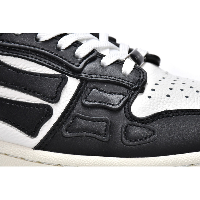 AMIRI Skel Top Low Black White