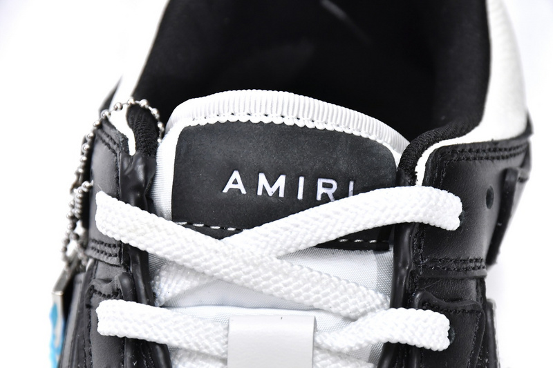 AMIRI Skel Top Low Black White