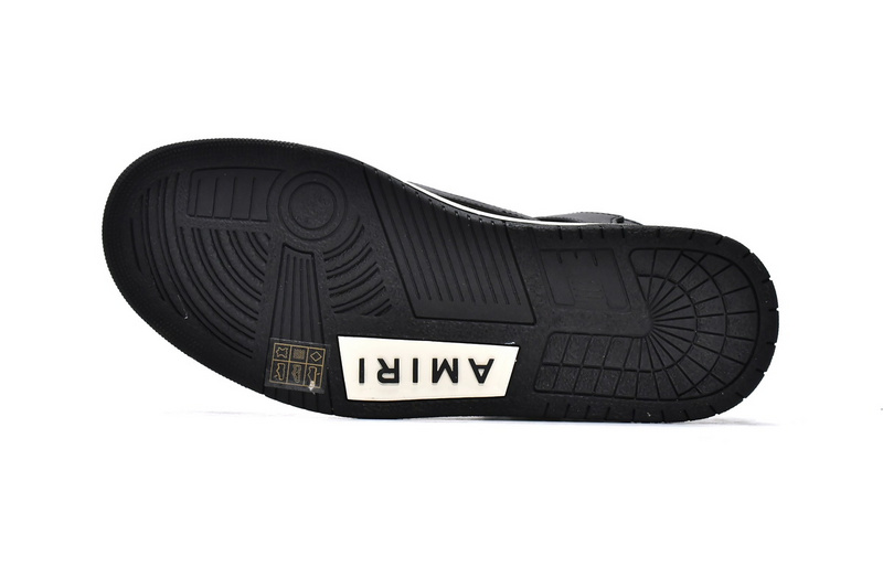 AMIRI Skel Top Low Black White