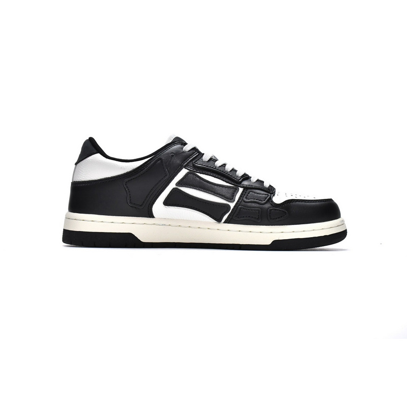 AMIRI Skel Top Low Black White