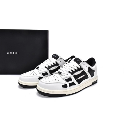 AMIRI Skel Top Low Whtie Black 02