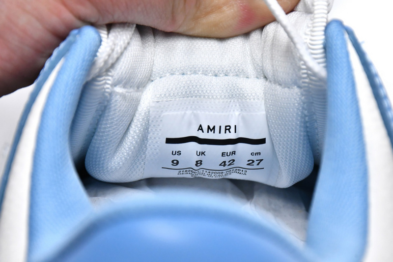 AMIRI Skel Top Low Whtie Blue