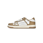 AMIRI Skel Top Low Whtie Brown