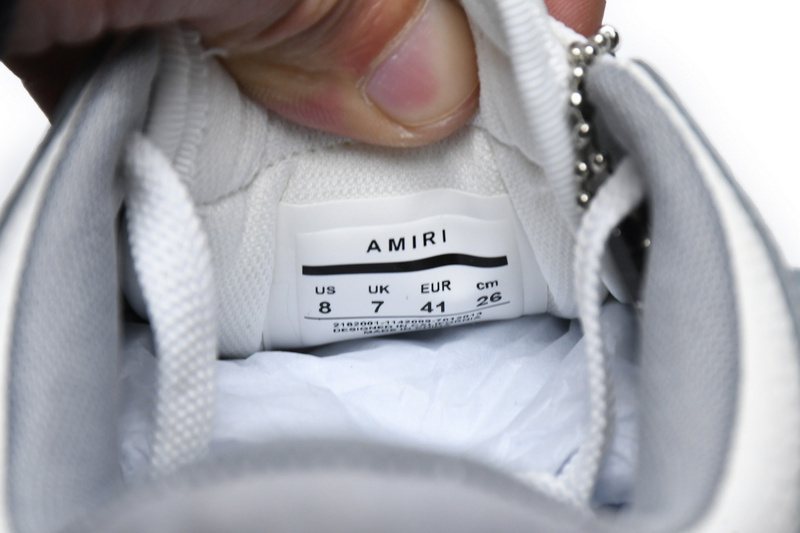 AMIRI Skel Top Low Whtie Grey