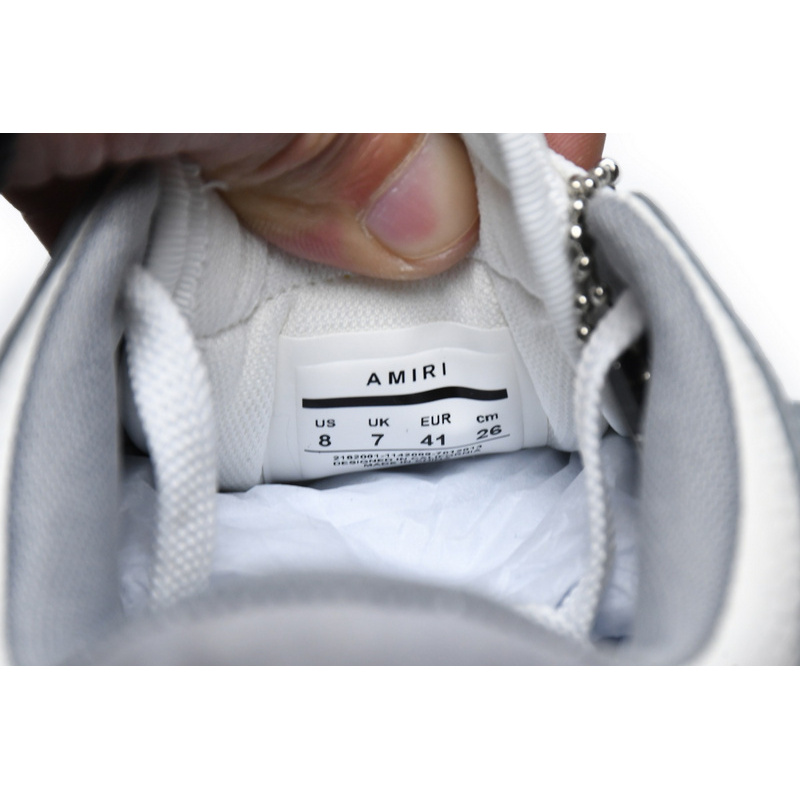 AMIRI Skel Top Low Whtie Grey