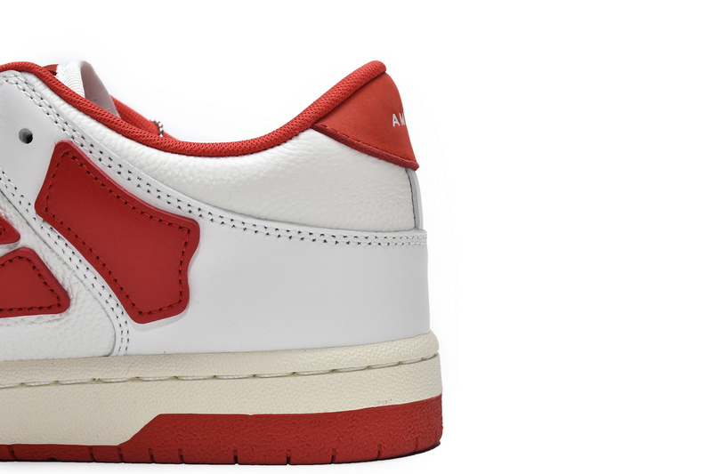 AMIRI Skel Top Low Whtie Red