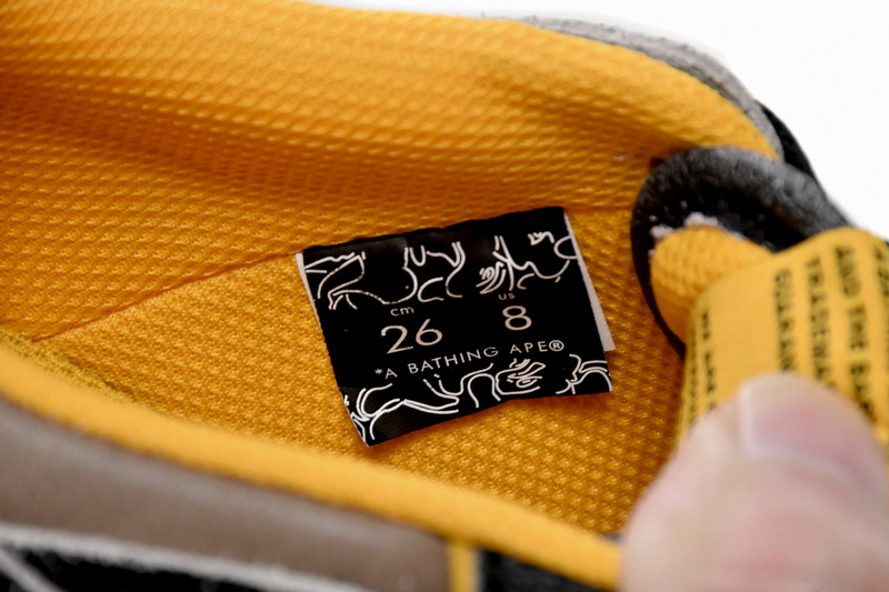 AP Bape Sk8 Sta Low Make old Black and Yellow