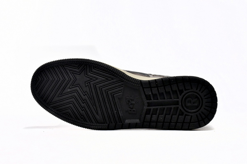 AP Bape Sk8 Sta Low Make old Black and Yellow