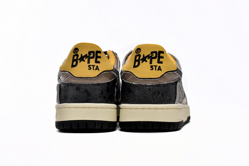 AP Bape Sk8 Sta Low Make old Black and Yellow